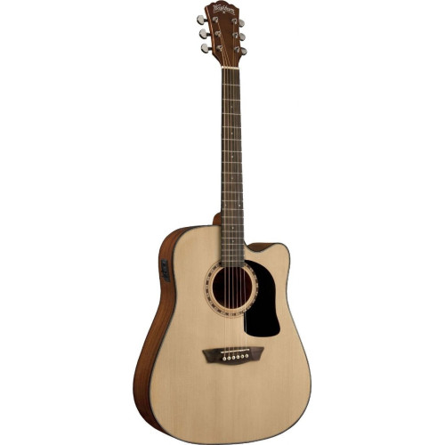 Washburn AD5CE электроакустическая гитара Dreadnought, цвет натуральный