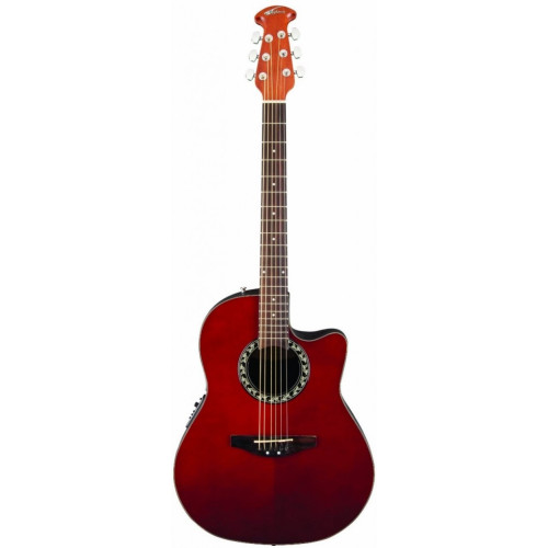 Applause AB24-RR Balladeer Mid Cutaway Ruby Red электроакустическая гитара, цвет красный
