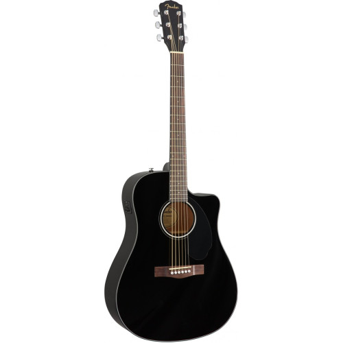 Fender CD-60SCE Dread Black WN электроакустическая гитара, цвет черный Fender CD-60SCE Dread Black WN электроакустическая гитара, цвет черный