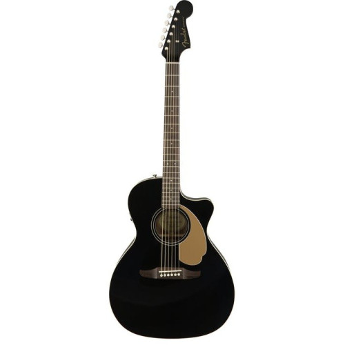 Fender Newporter Player JTB электроакустическая гитара, цвет черный Fender Newporter Player JTB электроакустическая гитара, цвет черный