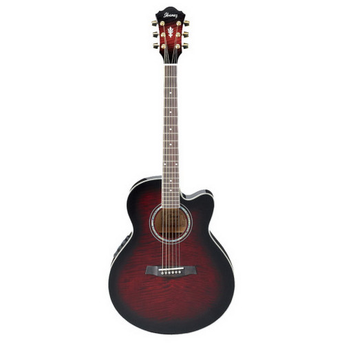 Ibanez AEL20E Transparent Black Cherry Sunburst акустическая гитара Ibanez AEL20E Transparent Black Cherry Sunburst акустическая гитара