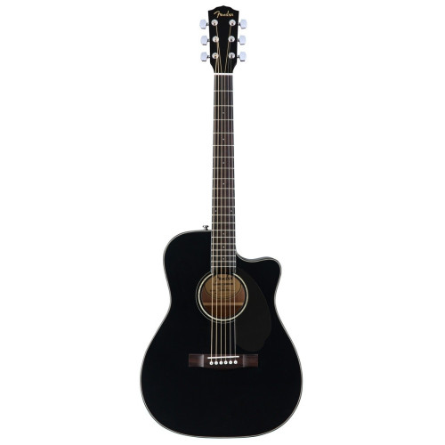 Fender CC-60SCE BLK электроакустическая гитара, топ массив ели, цвет черный Fender CC-60SCE BLK электроакустическая гитара, топ массив ели, цвет черный
