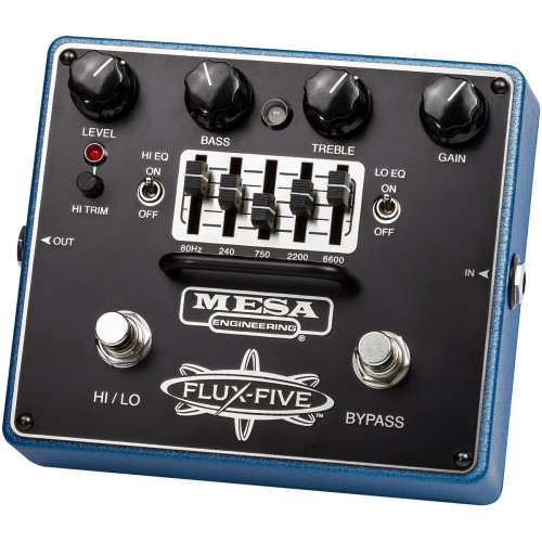 Mesa Boogie Flux-Five Overdrive+ педаль эффекта овердрайв с пятиполосным эквалайзером Mesa Boogie Flux-Five Overdrive+ педаль эффекта овердрайв с пятиполосным эквалайзером