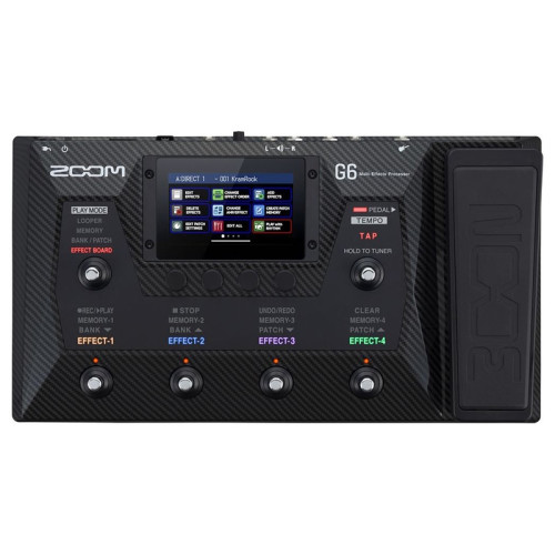 Zoom G6 процессор мультиэффектов для электрогитары Zoom G6 процессор мультиэффектов для электрогитары