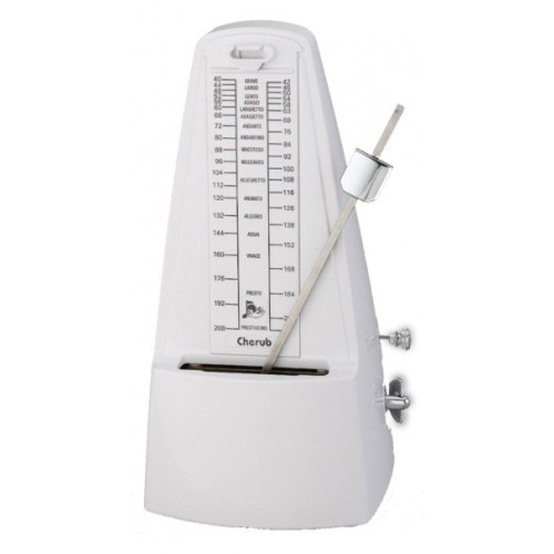Cherub WSM-330 White механический метроном, цвет белый Cherub WSM-330 White механический метроном, цвет белый