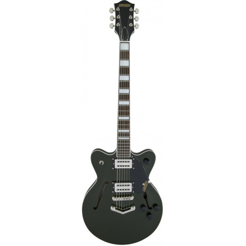 Gretsch G2655 Streamliner Center Block Jr., V-Stoptail, Broad'Tron, Torino Green электрогитара полуакустическая, цвет темно зеленый
