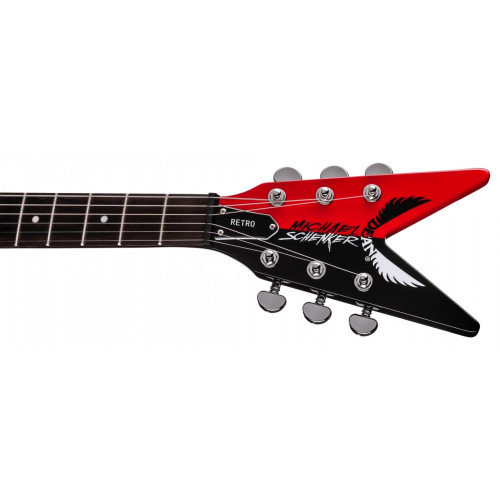 Dean MS Retro RDBK электрогитара, модель Майкла Шенкера, цвет ретро красно-чёрный Dean MS Retro RDBK электрогитара, модель Майкла Шенкера, цвет ретро красно-чёрный