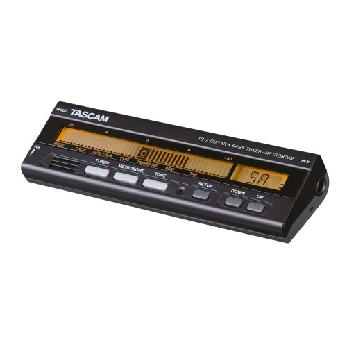 Tascam TG-7 тюнер/метроном для гитары и баса Tascam TG-7 тюнер/метроном для гитары и баса