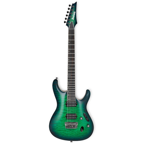 Ibanez S6521Q-SLG Prestige электрогитара, цвет бирюзово-синий, кейс в комплекте Ibanez S6521Q-SLG Prestige электрогитара, цвет бирюзово-синий, кейс в комплекте