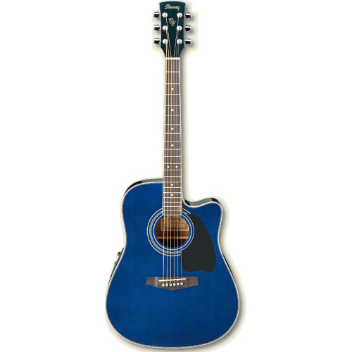 Ibanez PF60SECE TRANSPARENT BLUE акустическая гитара Ibanez PF60SECE TRANSPARENT BLUE акустическая гитара