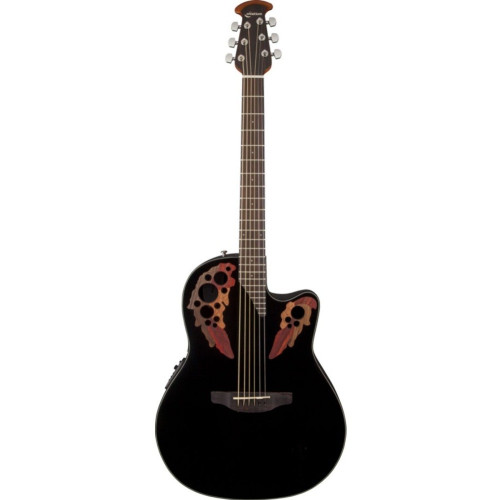 Ovation CE44-5 Celebrity Elite Mid Cutaway Black электроакустическая гитара Ovation CE44-5 Celebrity Elite Mid Cutaway Black электроакустическая гитара