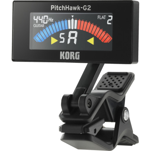 Korg AW-3G2-BK PitchHawk тюнер гитарный с прищепкой Korg AW-3G2-BK PitchHawk тюнер гитарный с прищепкой