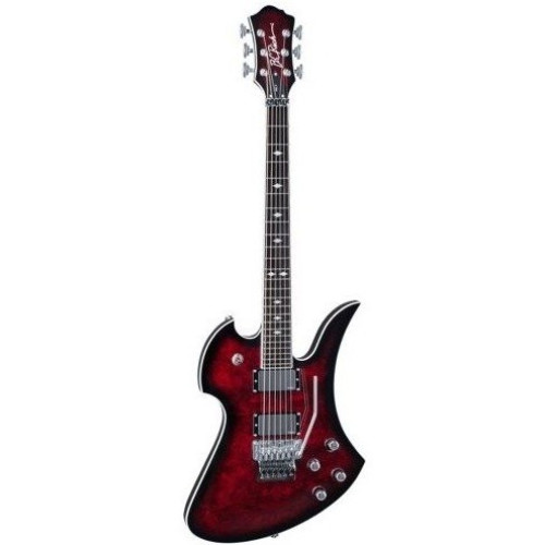 B.C.Rich PXMGBCB электрогитара, цвет черный вишнёвый санбёрст