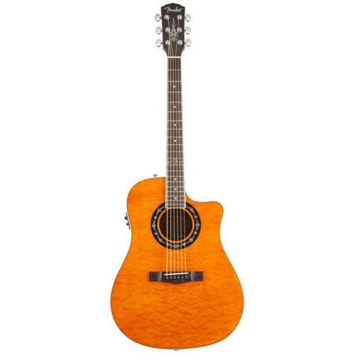 Fender T-Bucket 300CE Amber Quilt Maple электро-акустическая гитара Fender T-Bucket 300CE Amber Quilt Maple электро-акустическая гитара
