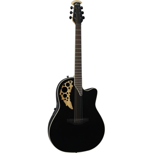 Ovation 1778TX-5 Elite TX Mid Cutaway Black Textured электроакустическая гитара Ovation 1778TX-5 Elite TX Mid Cutaway Black Textured электроакустическая гитара