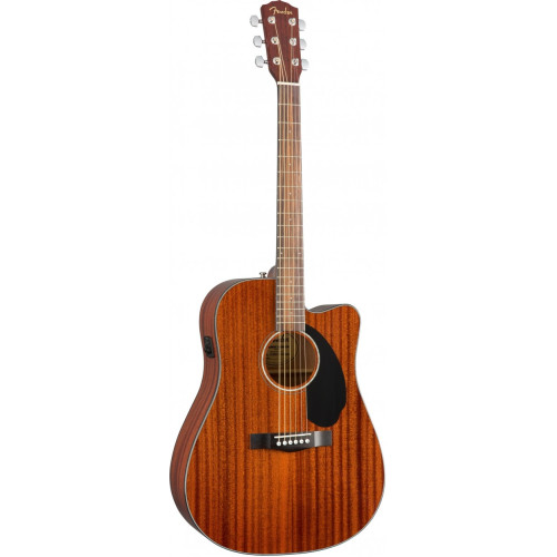 Fender CD-60SCE ALL MAH электроакустическая гитара, красное дерево, массив, цвет натуральный Fender CD-60SCE ALL MAH электроакустическая гитара, красное дерево, массив, цвет натуральный