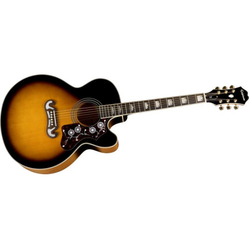 Epiphone EJ-200CE Vintage Sunburst GLD электроакустическая гитара Epiphone EJ-200CE Vintage Sunburst GLD электроакустическая гитара