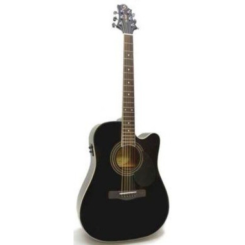 GregBennett GD101SCE/BK электроакустическая гитара dreadnought, с вырезом, цвет черный GregBennett GD101SCE/BK электроакустическая гитара dreadnought, с вырезом, цвет черный