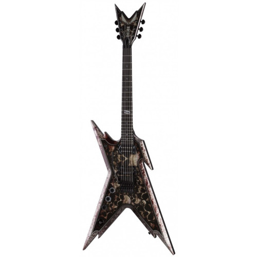 Dean RZR SKLZ L Razorback Skullz левосторонняя электрогитара, тип "стелс", графика Skullz (черепа)