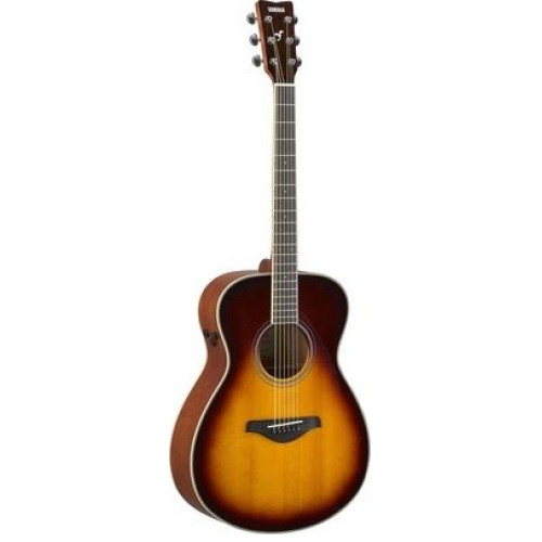 Yamaha FS-TA BS трансакустическая гитара, цвет коричневый санбёрст, корпус концертный