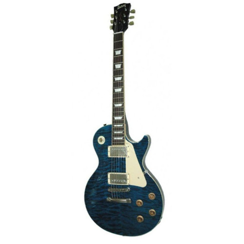 Burny LSD55QT STB электрогитара концепт Gibson® Les Paul® Standard, цвет прозрачный синий Burny LSD55QT STB электрогитара концепт Gibson® Les Paul® Standard, цвет прозрачный синий