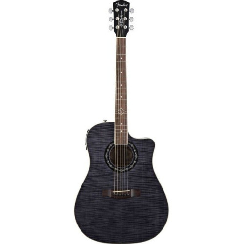 Fender T-Bucket 300CE Flame Maple Transparent Black электроакустическая гитара Fender T-Bucket 300CE Flame Maple Transparent Black электроакустическая гитара