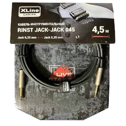 Xline Cables RINST Jack-JACK 045 кабель инструментальный 2xJack 6,35mm mono длина 4.5м Xline Cables RINST Jack-JACK 045 кабель инструментальный 2xJack 6,35mm mono длина 4.5м