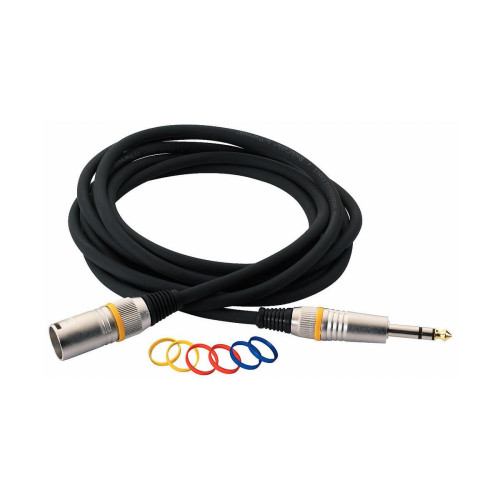Rockcable RCL 30383 D7 M BA кабель балансный XLR (M) - джек стерео, 3 м Rockcable RCL 30383 D7 M BA кабель балансный XLR (M) - джек стерео, 3 м