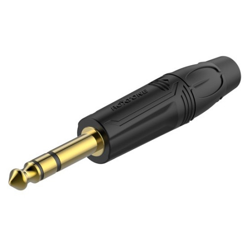 Roxtone RJ3P-BG разъем Jack 1/4" стерео, цвет черный Roxtone RJ3P-BG разъем Jack 1/4" стерео, цвет черный