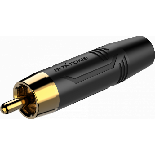Roxtone RF2CS-BG-BK разъем RCA "Тюльпан" с черным маркером Roxtone RF2CS-BG-BK разъем RCA "Тюльпан" с черным маркером