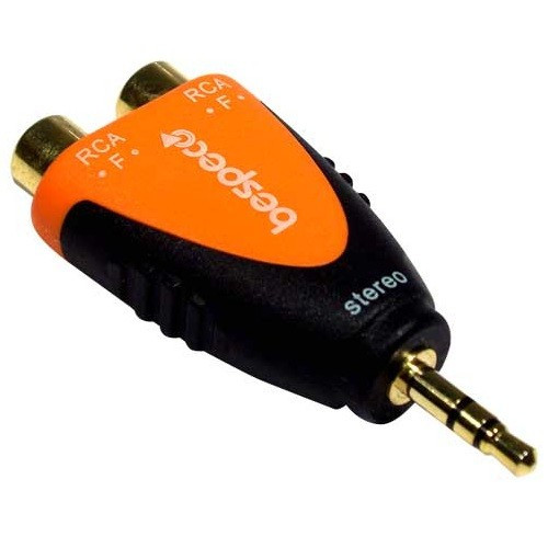 Bespeco SLAD380 переходник 3.5 мм stereo Jack "папа" / 2 x RCA "мама" Bespeco SLAD380 переходник 3.5 мм stereo Jack "папа" / 2 x RCA "мама"