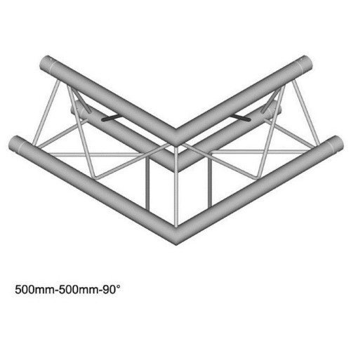 Dura Truss DT 23 C21-L90 узел стыковочный двухлучевой - угол, 90°, длина сторон 50 см Dura Truss DT 23 C21-L90 узел стыковочный двухлучевой - угол, 90°, длина сторон 50 см