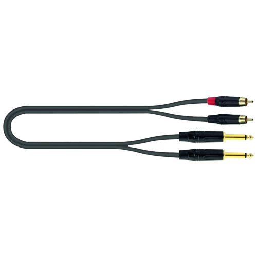 Quik Lok Just 2RCA2J 1 компонентный кабель, 1 метр Quik Lok Just 2RCA2J 1 компонентный кабель, 1 метр