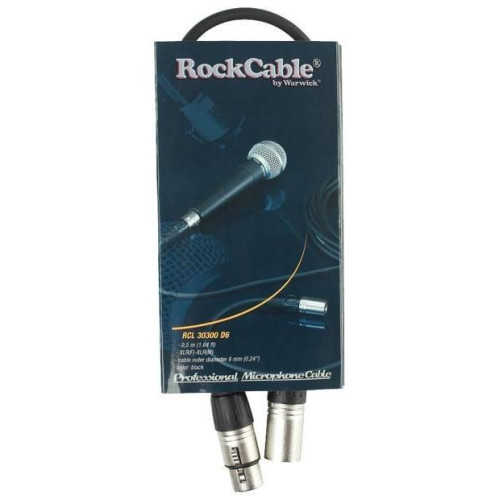 Rockcable RCL30300 D6 микрофонный кабель, 50 см Rockcable RCL30300 D6 микрофонный кабель, 50 см