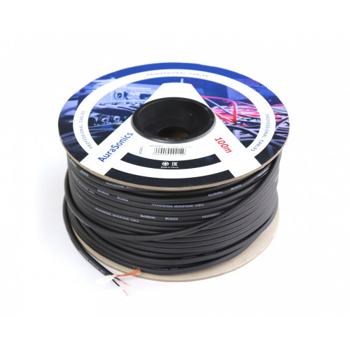 AuraSonics MC224CS микрофонный кабель, витой экран, Ø6.8мм AuraSonics MC224CS микрофонный кабель, витой экран, Ø6.8мм