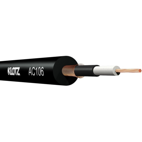 Klotz AC 106SW инструментальный кабель, внешний диаметр 6.5 мм, цвет черный Klotz AC 106SW инструментальный кабель, внешний диаметр 6.5 мм, цвет черный