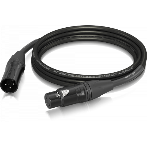 Behringer PMC-300 микрофонный кабель XLR female—XLR male, разъемы Neutrik, 3.0 м, 2 x 0.22 mm², диаметр 6.8 мм,черный Behringer PMC-300 микрофонный кабель XLR female—XLR male, разъемы Neutrik, 3.0 м, 2 x 0.22 mm², диаметр 6.8 мм,черный