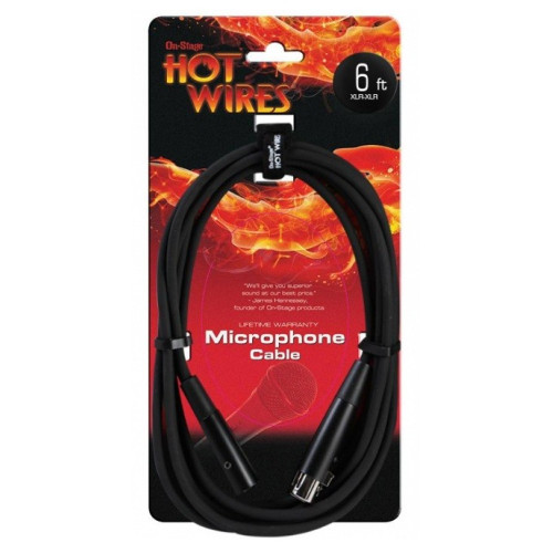 OnStage MC12-6 микрофонный кабель XLR <-> XLR, длина 1.83 метров OnStage MC12-6 микрофонный кабель XLR <-> XLR, длина 1.83 метров