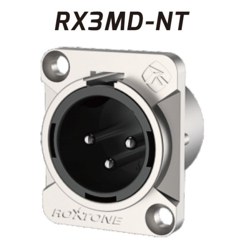 Roxtone RX3MD-NT разъем cannon (XLR) панельный, цвет серебро Roxtone RX3MD-NT разъем cannon (XLR) панельный, цвет серебро
