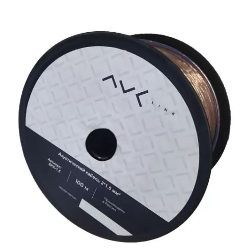 AVCLINK SPK-1.5 акустический кабель AVCLINK SPK-1.5, прозрачный 2x1.5мм2