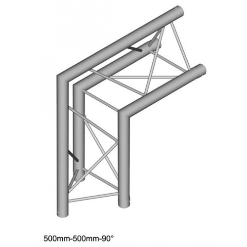 Dura Truss DT 23 C24-L90 узел стыковочный двухлучевой - угол, 90°, длина сторон 50 см Dura Truss DT 23 C24-L90 узел стыковочный двухлучевой - угол, 90°, длина сторон 50 см