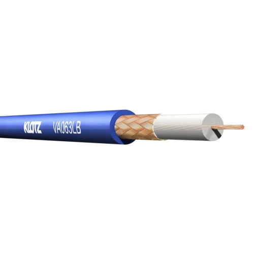 Klotz VA063LB (V06L37BL) видеокабель, цвет синий , катушка 100 метров Klotz VA063LB (V06L37BL) видеокабель, цвет синий , катушка 100 метров