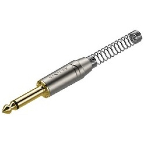 Roxtone RJ2PP-NG разъем jack 1/4" моно с пружиной, цвет серебро Roxtone RJ2PP-NG разъем jack 1/4" моно с пружиной, цвет серебро