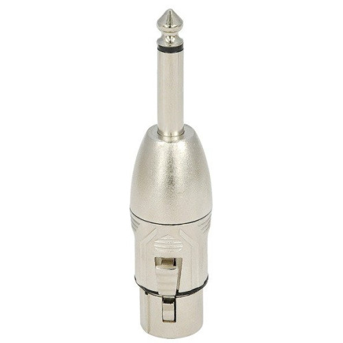 Roxtone RA2XFJM переходник 3P XLR "мама" - 6.3 mono Jack "папа", металлический Roxtone RA2XFJM переходник 3P XLR "мама" - 6.3 mono Jack "папа", металлический
