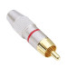 Adam Hall 7620 Red кабельный разъем RCA (тюльпан) папа с красным маркером, металл Adam Hall 7620 Red кабельный разъем RCA (тюльпан) папа с красным маркером, металл