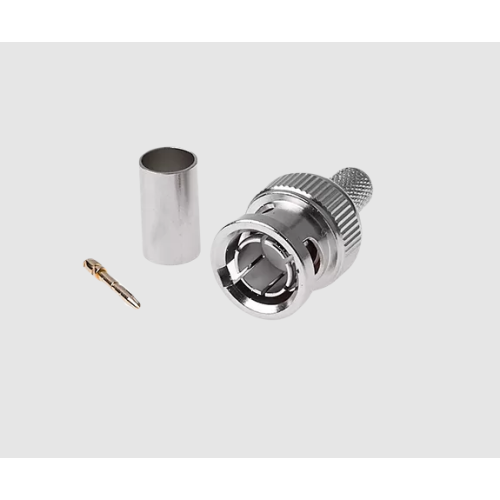 AVCLINK BNC-RG6-75 разъем BNC кабельный, штекер, обжимной, для кабеля типа RG6, центральный пин под пайку AVCLINK BNC-RG6-75 разъем BNC кабельный, штекер, обжимной, для кабеля типа RG6, центральный пин под пайку