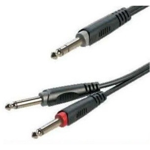 Roxtone RAYC100/3 инсертный кабель, 6.3 мм stereo Jack + 2 x 6.3 мм mono Jack, 3 метра Roxtone RAYC100/3 инсертный кабель, 6.3 мм stereo Jack + 2 x 6.3 мм mono Jack, 3 метра
