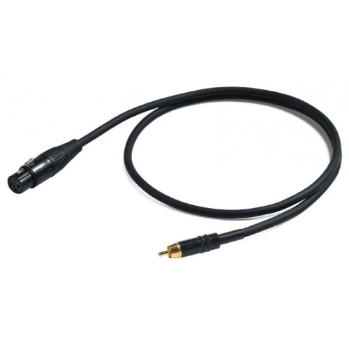 Proel CHLP270LU3 сценический инструментальный кабель, XLR3F "мама" <-> RCA, длина 3 метра Proel CHLP270LU3 сценический инструментальный кабель, XLR3F "мама" <-> RCA, длина 3 метра