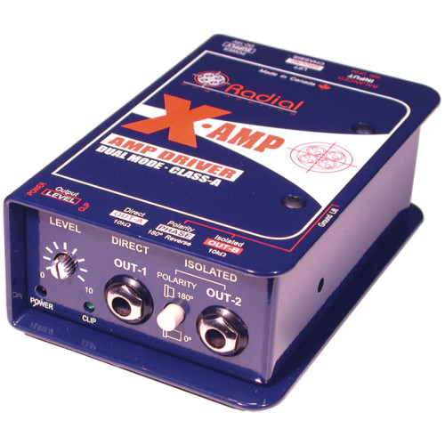 Radial X-Amp конвертер линейного сигнала (балансный > гитарный) Radial X-Amp конвертер линейного сигнала (балансный > гитарный)