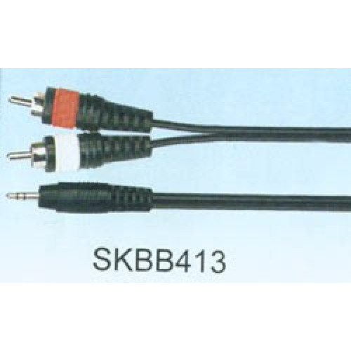 Soundking BB413 15FT кабель mini TRS - 2xRCA, 4.5 м Soundking BB413 15FT кабель mini TRS - 2xRCA, 4.5 м